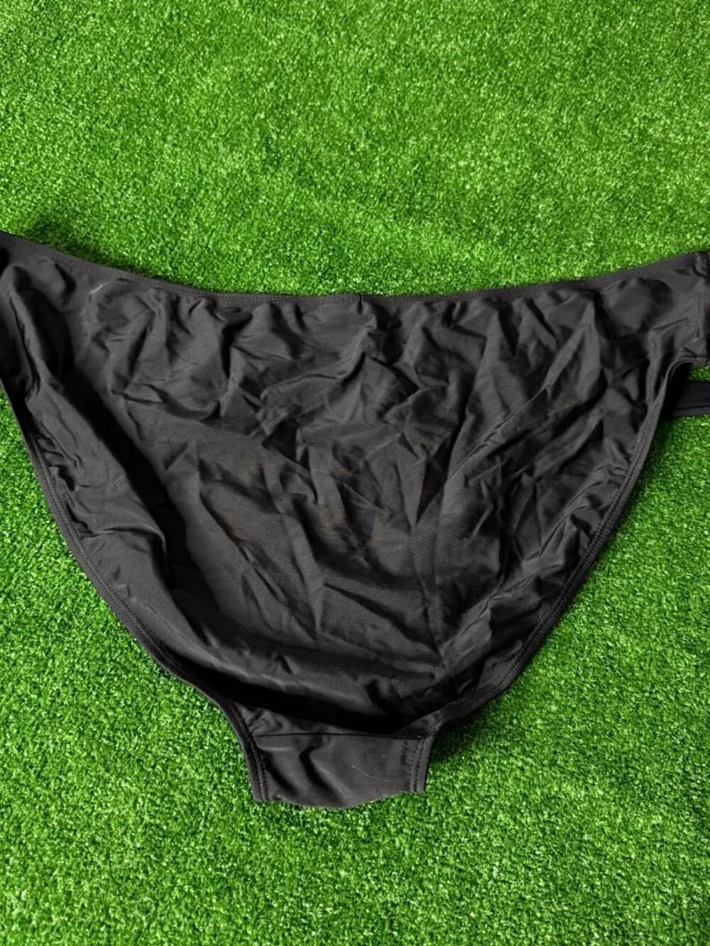Time and Tru High Waisted Strappy Side Black Bikini Bottoms Plus Size 2X